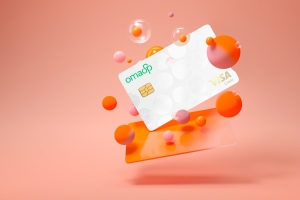 OmaSp:n Visa Credit/Debit -kortti Plussa-ominaisuudella.