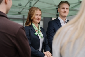 Pankin asiantuntijat ulkotapahtumassa.